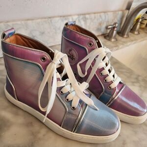 Iridescent High-Top Sneakers Size 39